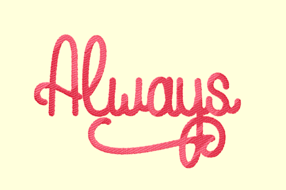 Always Lettering: A Seasonal Embroidery Staple