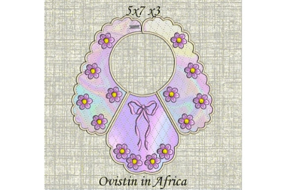 Cute Bow Baby Bib for Small Hoops