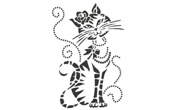 Elegant Cat 2: A Seasonal Embroidery Staple