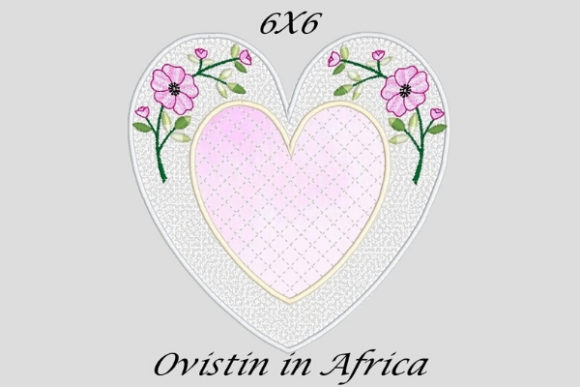 Glamorous Applique Heart Coaster