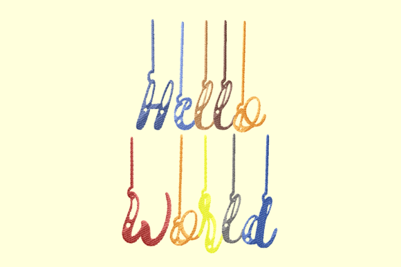 Hello World Lettering