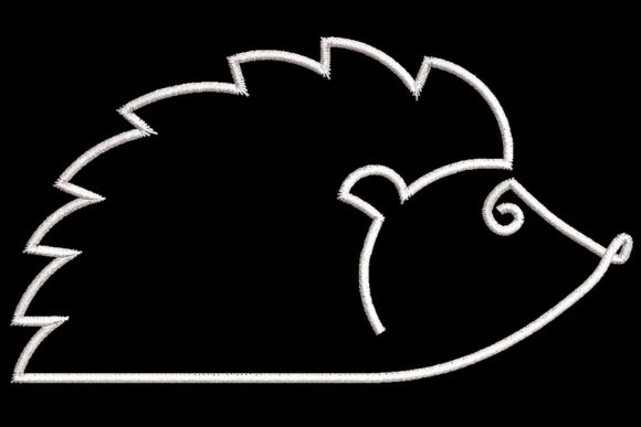 Minimalistic One Line Hedgehog Quilting