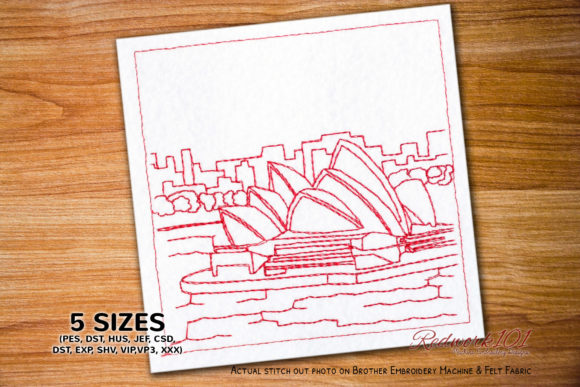 Opera House Sydney Embroidery Design