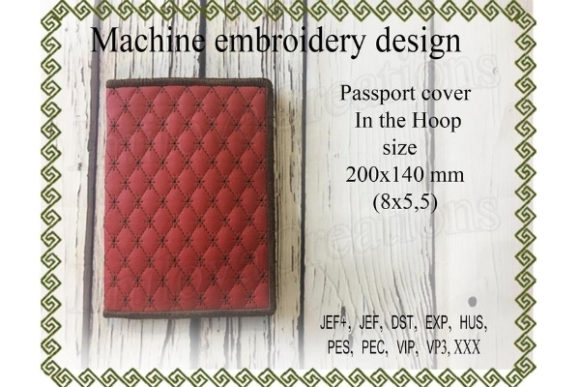 Passport Cover in the Hoop