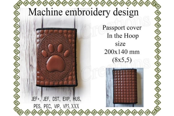 Passport Cover in the Hoop – Paw