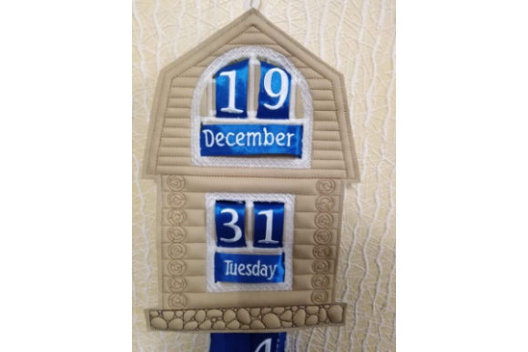 Perpetual Calendar Embroidery Design