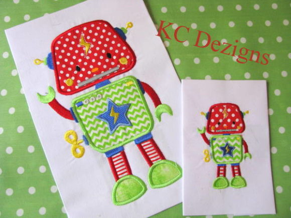 Robot Girl: A Playful, Festive Embroidery Design for Holiday Collections