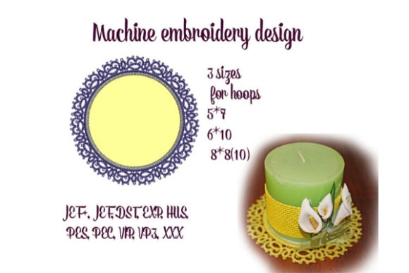 Round Tatting Lace Doily