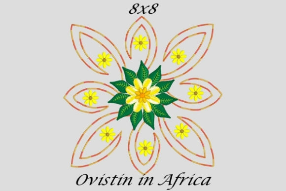 Stylish Twirly Quilt Block and Flower